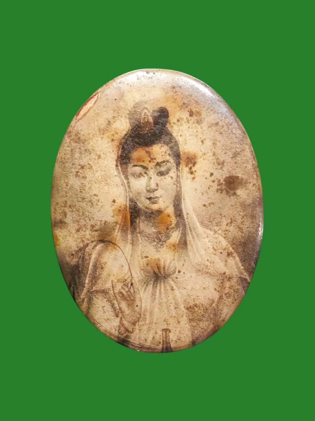 Locket Guan Yin Wat Leng Noei Yi First Edition 2498 (Blessed by Luang Pu Toh) Bangkok