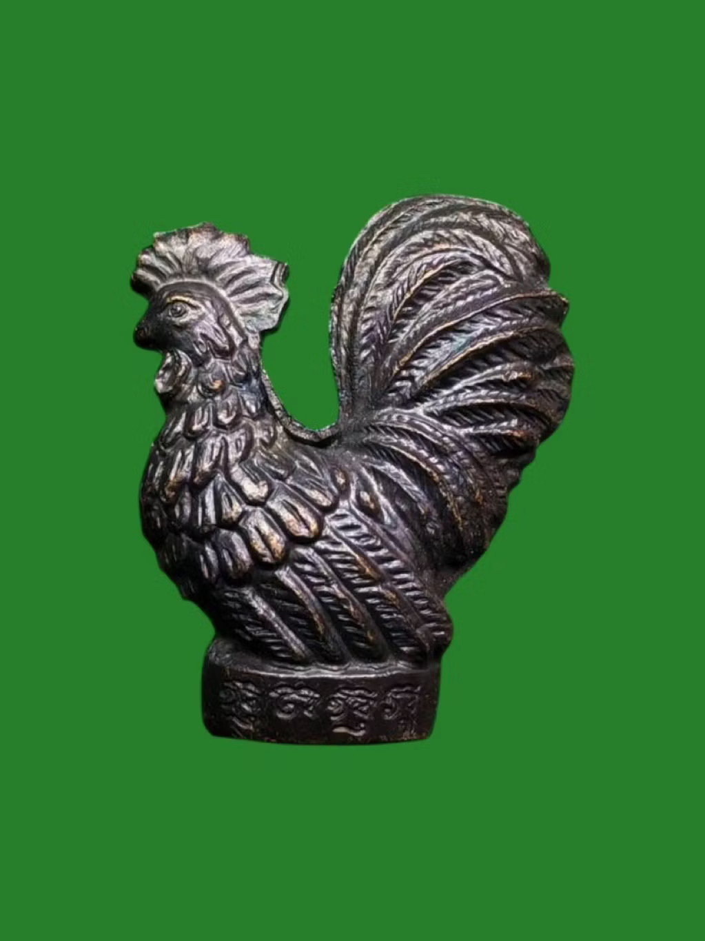 Chicken Amulet Series Ascending Saturn B.E. 2555 Lead Alloy Luang Pu Suang Wat Tham Prom Sawat Lopburi Copper Alloy