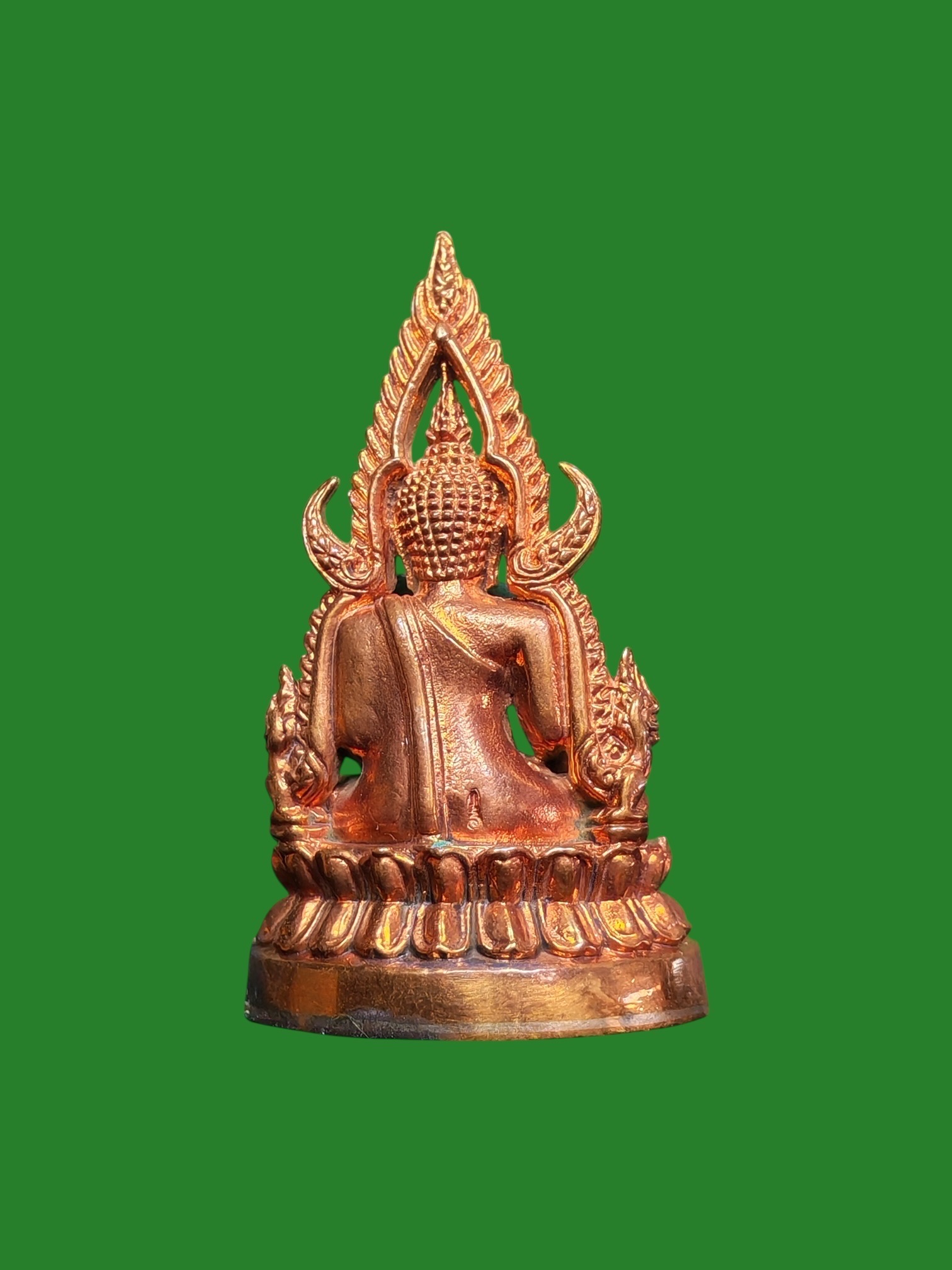 Phra Kling Phra Buddha Chinaraj B.E.2543 Golden Copper — Luang Pu Mun Consecrated — รูปที่ 2